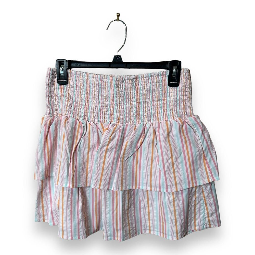 Vineyard Vines Performance Womens Size Medium Harbor‎ Smocked Skirt Neon Rosa